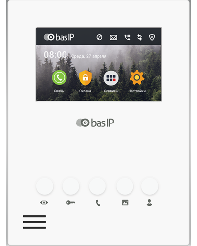 AU-04LA (AU-04L) WHITE. Монитор IP-домофона. BAS-IP в Сургуте