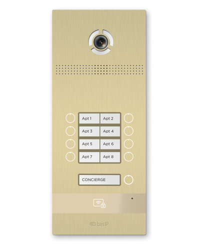 BI-08FB GOLD. Вызывная панель IP-домофона. BAS-IP в Сургуте