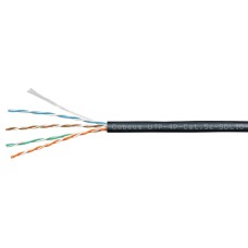 UTP-4P-Cat.5e-SOLID-OUT-PE-UV-100 (11246c-5). Кабель «витая пара» (LAN) для структурированных систем связи. CABEUS