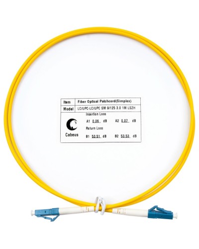 FOP(s)-9-LC-LC-1,5m (8332c). Патч-корд оптический. CABEUS в Сургуте