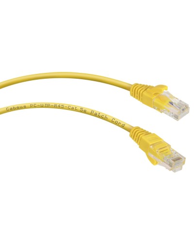 PC-UTP-RJ45-Cat.5e-1.5m-YL (7695c), желтый. Патч-корд медный. CABEUS в Сургуте