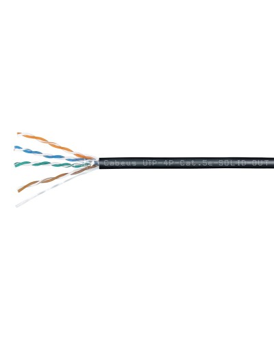 UTP-4P-Cat.5e-SOLID-OUT-LSZH-UV-100 (7172c-5). Кабель «витая пара» (LAN) для структурированных систем связи. CABEUS в Сургуте