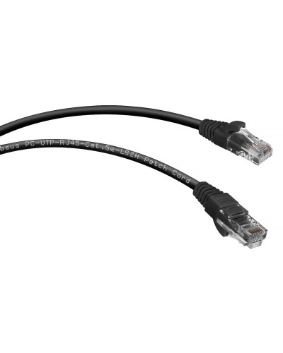PC-UTP-RJ45-Cat.5e-2m-BK-LSZH (9539c), чёрный. Патч-корд медный. CABEUS в Сургуте