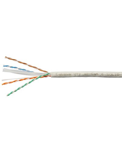 UTP-4P-Cat.6-SOLID-LSZH-WH (11871c). Кабель «витая пара» (LAN) для структурированных систем связи. CABEUS в Сургуте