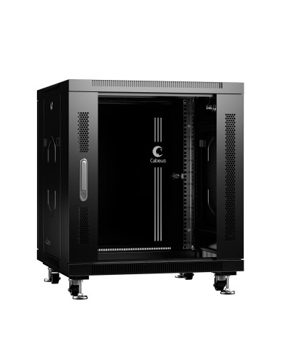 SH-05C-12U60/80-BK (8570c). Шкаф телекоммуникационный 19 напольный 12U. CABEUS в Сургуте