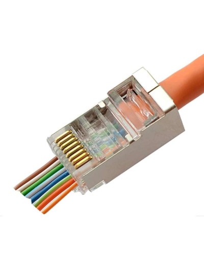 8P8C-SH-C6-FC (100 шт) (10797c). Разъем RJ-45. CABEUS в Сургуте