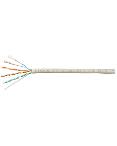 UTP-4P-Cat.5e-SOLID-LSZH-GY-100 (9776c-5). Кабель «витая пара» (LAN) для структурированных систем связи. CABEUS в Сургуте