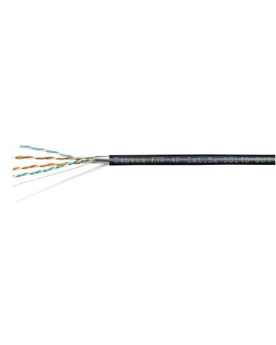 FTP-4P-Cat.5e-SOLID-OUT-PE-UV (11792c). Кабель «витая пара» (LAN) для структурированных систем связи. CABEUS в Сургуте