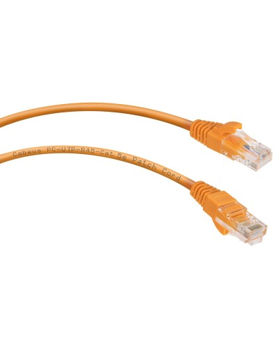 PC-UTP-RJ45-Cat.5e-0.5m-OR-LSZH (9520c), оранжевый. Патч-корд медный. CABEUS в Сургуте