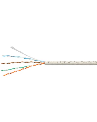 UTP-4P-Cat.5e-SOLID-LSZH-GY-LIGHT (9996c). Кабель «витая пара» (LAN) для структурированных систем связи. CABEUS в Сургуте