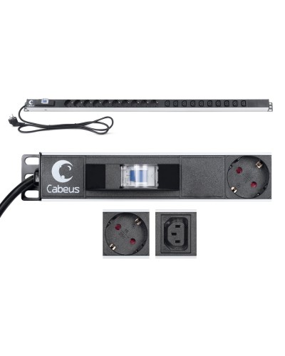 PDU-16-10S-10C13-B (9552c). Блок розеток. CABEUS в Сургуте