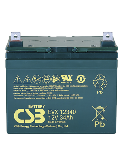 CSB EVX 12340. Аккумулятор герметичный свинцово-кислотный. CSB в Сургуте