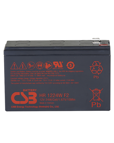 CSB HR 1224W F2 F1. Аккумулятор герметичный свинцово-кислотный. CSB в Сургуте