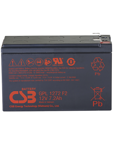 CSB GPL 1272 F2 FR. Аккумулятор герметичный свинцово-кислотный. CSB в Сургуте