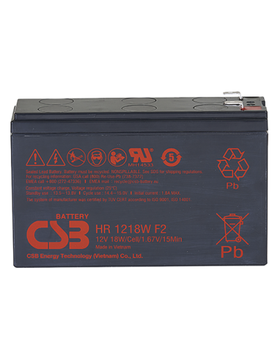 CSB HR 1218W. Аккумулятор герметичный свинцово-кислотный. CSB в Сургуте