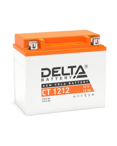 Delta CT 1212. Аккумулятор герметичный свинцово-кислотный стартерный. Delta в Сургуте