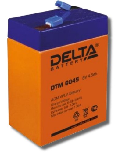 Delta DTM 6045. Аккумулятор герметичный свинцово-кислотный. Delta в Сургуте