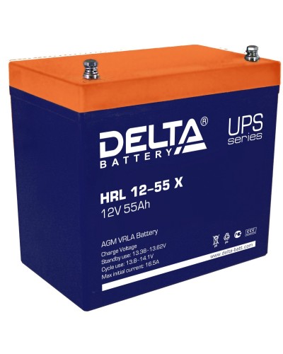 Delta HRL 12-55 X. Аккумулятор герметичный свинцово-кислотный. Delta в Сургуте