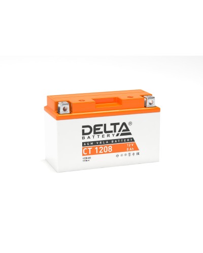 Delta CT 1208. Аккумулятор герметичный свинцово-кислотный стартерный. Delta в Сургуте