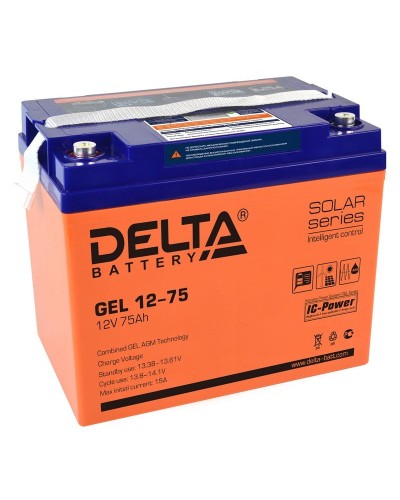 Delta GEL 12-75. Аккумулятор герметичный свинцово-кислотный. Delta в Сургуте