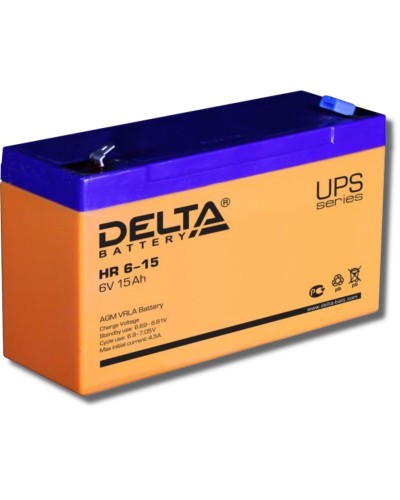 Delta HR 6-15. Аккумулятор герметичный свинцово-кислотный. Delta в Сургуте