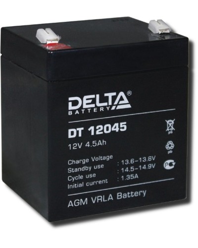 Delta DT 12045. Аккумулятор герметичный свинцово-кислотный. Delta в Сургуте
