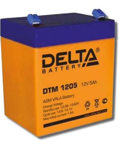 Delta DTM 1205. Аккумулятор герметичный свинцово-кислотный. Delta в Сургуте