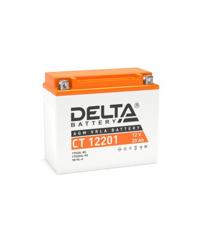 Delta CT 12201. Аккумулятор герметичный свинцово-кислотный стартерный. Delta в Сургуте