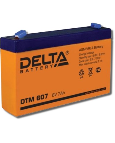 Delta DTM 607. Аккумулятор герметичный свинцово-кислотный. Delta в Сургуте