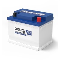 Delta START MASTER EFB 1268 (68 Ah). Аккумулятор автомобильный герметичный свинцово-кислотный. Delta