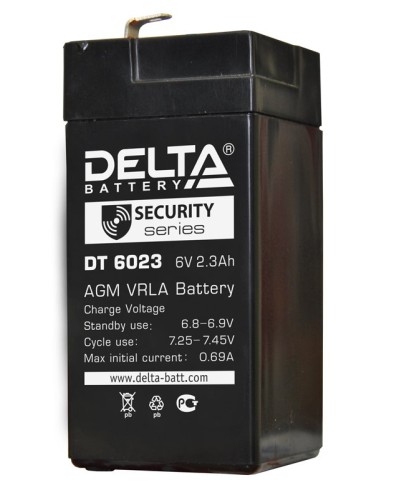 Delta DT 6023 (75мм). Аккумулятор герметичный свинцово-кислотный. Delta в Сургуте
