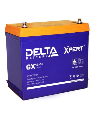 Delta GX 12-55. Аккумулятор герметичный свинцово-кислотный. Delta в Сургуте