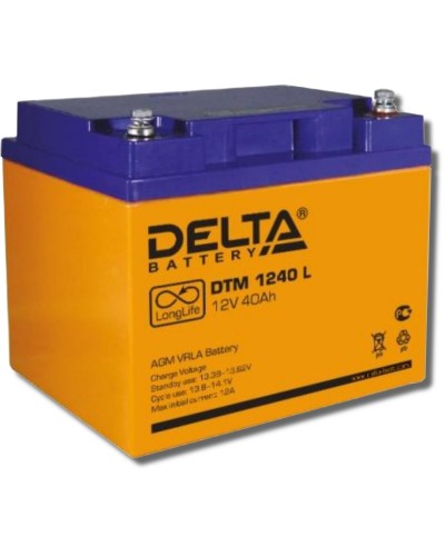 Delta DTM 1240 L. Аккумулятор герметичный свинцово-кислотный. Delta в Сургуте
