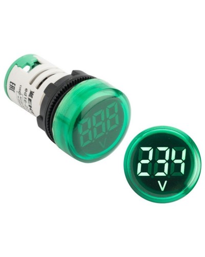 ED16-22VD (ed16-22vd-g). Индикатор значения напряжения зеленый. EKF в Сургуте