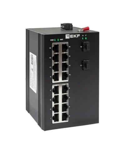 TSX-U-2GX/SFP-16GT. Промышленный неуправляемый коммутатор. EKF в Сургуте