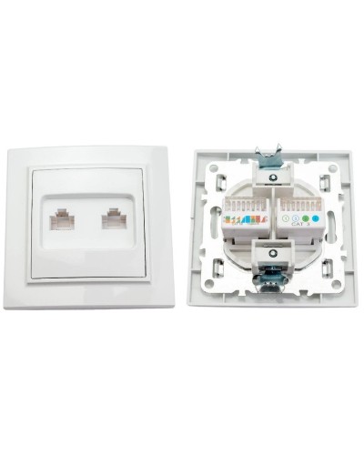 Минск Розетка RJ-45+Phone СП (ERK00-135-10). Розетка RJ-45+Phone СП. EKF в Сургуте