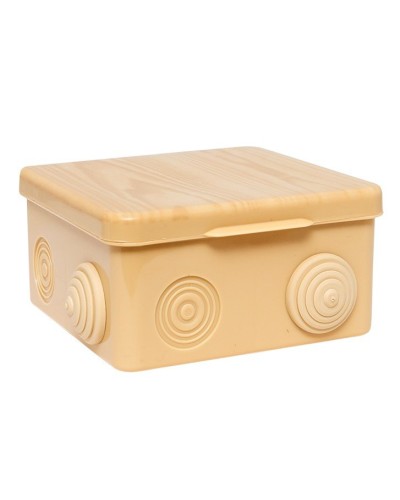 КМР-030-014 с крышкой (100х100х55) светлое дерево IP54 (plc-kmr-030-014-s). Коробка распределительная. EKF в Сургуте