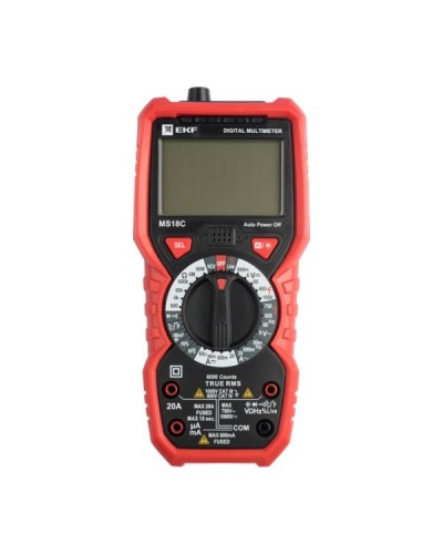 Мультиметр цифровой MS18C Expert (In-180701-pm18C). Мультиметр цифровой. EKF в Сургуте