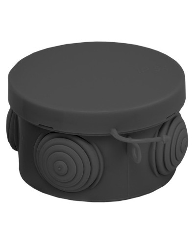 КМР-040-038 с крышкой (65х40) чёрная IP54 (plc-kmr-040-038-b). Коробка распределительная. EKF в Сургуте