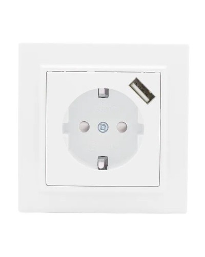 Минск Розетка 1-местная СП с/з 16А (ERR16-028-100-USB). Розетка 1-местная СП с/з 16А. EKF в Сургуте