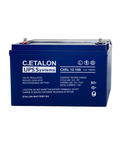 C.ETALON CHRL 12-100. Аккумулятор герметичный свинцово-кислотный. ETALON в Сургуте