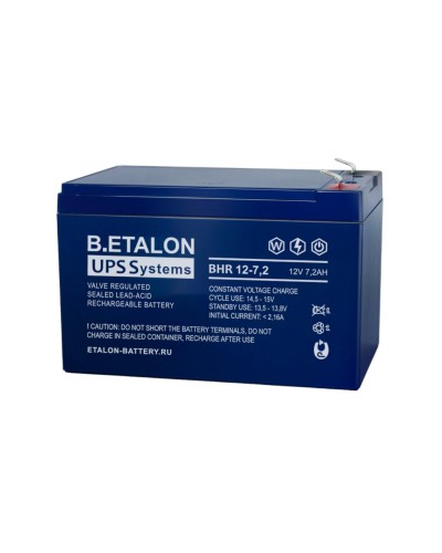 B.ETALON BHR 12-7,2. Аккумулятор герметичный свинцово-кислотный. ETALON в Сургуте