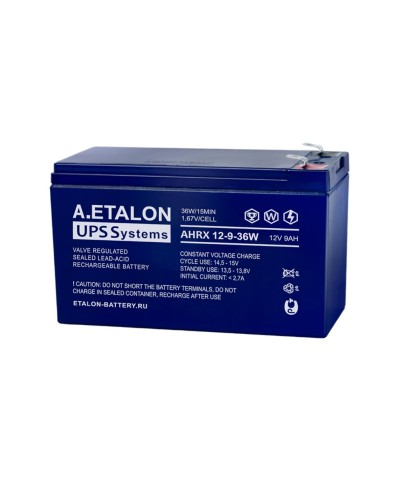 A.ETALON AHRX 12-9-36W. Аккумулятор герметичный свинцово-кислотный. ETALON в Сургуте