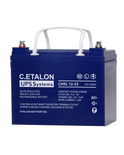 C.ETALON CHRL 12-33. Аккумулятор герметичный свинцово-кислотный. ETALON в Сургуте