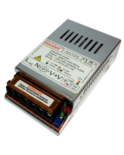 36W/12-24V/95AL. Импульсный блок питания. FARADAY в Сургуте