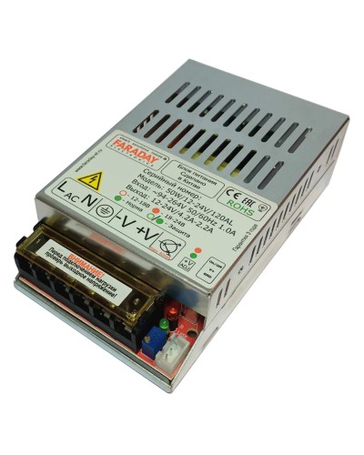 50W/12-24V/120AL. Импульсный блок питания. FARADAY в Сургуте
