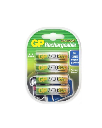 GP 270AAHC AA (GP 270AAHC-2DECRC4), упак. 4 шт.. Перезаряжаемые аккумуляторы. GP Batteries в Сургуте