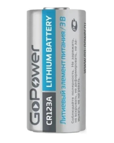 CR123A GoPower, БЛИСТЕР. Литиевый элемент питания. GoPower в Сургуте