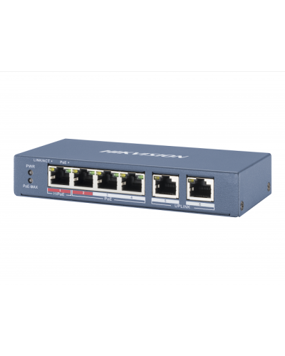 DS-3E0106HP-E. Коммутатор с питанием POE. Hikvision в Сургуте