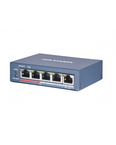 DS-3E0105P-E(B). Коммутатор с питанием POE. Hikvision в Сургуте